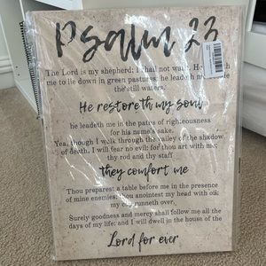 Psalm 23 canvas- home decor- brand new with tag